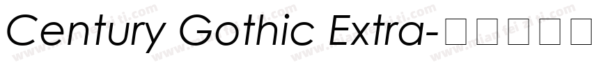 Century Gothic Extra字体转换